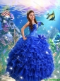2015 Romantic Sweetheart Beading Quinceanera Dresses with Ruffled Layers