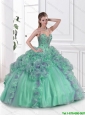 Beautiful Beaded Multi Color Sweet 16 Gowns with Straps in Multi Color