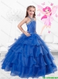 Popular Halter Top Little Girl Mini Quinceanera Dresses with Ruffled Layers