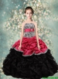 2016 Lovely Strapless  Mini Quinceanera  Dresses with Zebra and Ruffles