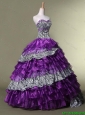 2016 New Arrival Sweetheart Quinceanera luxurious Dresses with Ruffled Layers