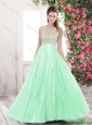 Summer Discount Bateau Prom Dresses with Beading for 2016