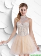 Gorgeous Exclusive Beautiful A Line Halter Top Prom Dresses with Beading for 2016