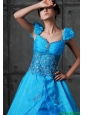 2016 Luxurious A Line Sweetheart Beaded Prom Dresses