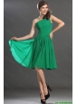 New Arrivals One Shoulder Short Prom Dresses in Green 2015