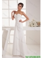 Classical Column Sweetheart Wedding Dresses with Brush Train