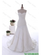 Exquisite Beading White Wedding Dress with Court Train