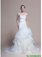 Elegant A Line Sweetheart Court Train Wedding Dresses