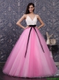 Pretty Multi Color Prom Dresses with Sashes and Sequins for 2016