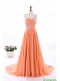 Beautiful 2016 Spring Empire Asymmetrical Prom Dresses with Beading