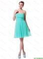 New Arrivals Strapless Mini Length Prom Dresses in Turquoise