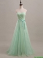 Pretty Exquisite 2016 Summer Apple Green Prom Dresses with Sweep Train