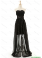 Pretty Brand New Sweetheart Belt Long Prom Dresses in Black