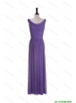 Pretty 2016 Most Popular Scoop Eggplant Purple Prom Dresses with Ruching