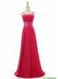 Pretty Most Popular Spaghetti Straps Long Red Prom Dress for 2016