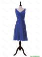 Cheap Royal Blue Hand Made Flower Short Prom Dresses for Holiday