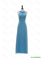 Pretty Inexpensive Empire Ruching Long Prom Dresses for Homecoming