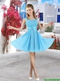 Popular Mini Length 2016 Bridesmaid Dresses in Aqua Blue