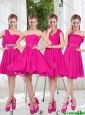 2016 Spring A Line Short Bridesmaid  Dresses with Ruching