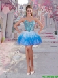Elegant Short Multi Color Prom Dresses with Beading and Ruffles