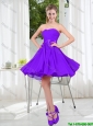2016 Fall A Line Sweetheart Prom Dress in Purple