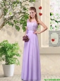 Comfortable Hand Made Flowers Prom Dresses with Lace