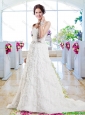 Affordable A Line Sweetheart Wedding Gowns with Appliques
