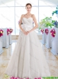 Exquisite Appliques Sweetheart Bridal Dresses with A Line