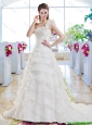 New Style Ruffled Layers Bridal Dresses with One Shoulder