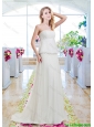 Simple Empire Wedding Gowns with Appliques
