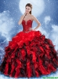 Cute Ball Gown Beading Sweet 16 Dresses in Multi Color