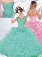 Exclusive Appliques and Ruffles Sweet 16 Dresses with Lace Up
