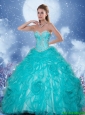 Popular Sweetheart Quinceanera Gowns with Beading and Ruffles