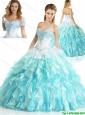 Classical Multi Color Quinceanera Gowns with Appliques and Beading