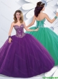 Inexpensive Ball Gown Sweet 16 Dresses with Beading for 2016 Spring