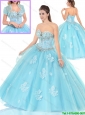 Unique Appliques Sweetheart Quinceanera Dresses with Beading