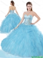 Beautiful Beading and Ruffles Quinceanera Dresses for 2016 Spring