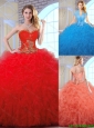 Cheap Appliques and Ruffles Quinceanera Gowns with Sweetheart