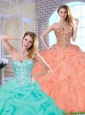 Hot Sale Beading and Ruffles Quinceanera Gowns with Lace Up