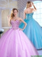 Spring Cheap Ball Gown Beading Quinceanera Gowns with Sweetheart