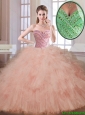 Classical Champagne Sweetheart Quinceanera Dresses with Beading