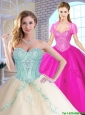 Elegant Sweetheart Quinceanera Dresses with Appliques and Sequins