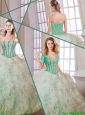 Gorgeous Beading and Ruffles Multi Color Quinceanera Dresses