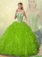 Gorgeous Sweetheart Quinceanera Dresses Beading and Ruffles