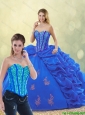 Spring New Style Sweetheart Quinceanera Gowns with Beading and Appliques