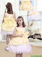 2015 Fall Perfect A Line Scoop Sashes and Bowknot Flower Girl Dresses