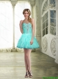 2015 Gorgeous Short Sweetheart Beaded Prom Dresses for Cocktail