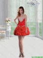 Cute Sweetheart Mini Length Prom Dresses with Beading for Cocktail