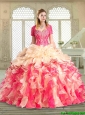 Popular Sweetheart Quinceanera Gowns with Ruffles and Pick Ups