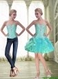Sturning Sweetheart Lace Up Beaded Detachable Prom Dress with Mini Length